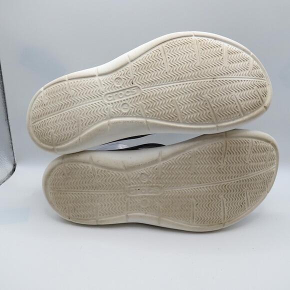 Crocs Womens Swiftwater Strappy White Black Casual Sandals Size US 7 UK 5 - Picture 6 of 8